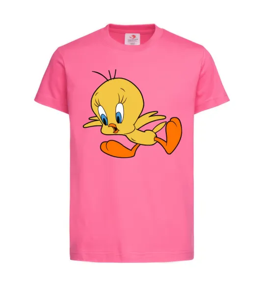 Дитяча футболка Shocked Tweety Яскраво-рожевий фото