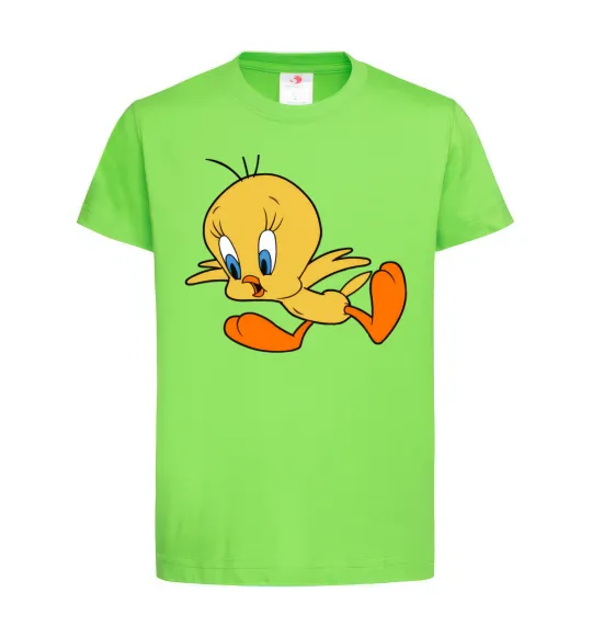 Дитяча футболка Shocked Tweety Лаймовий фото
