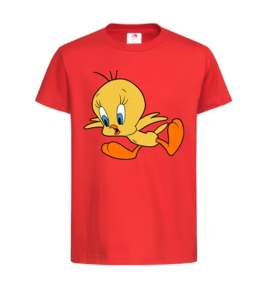 Дитяча футболка Shocked Tweety Червоний фото