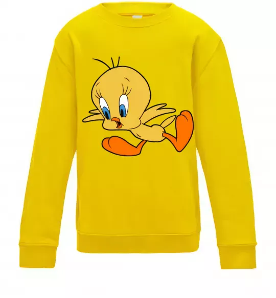 Дитячий світшот Shocked Tweety Сонячно жовтий фото