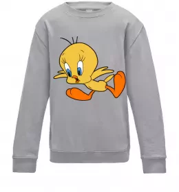 Дитячий світшот Shocked Tweety Сірий меланж фото