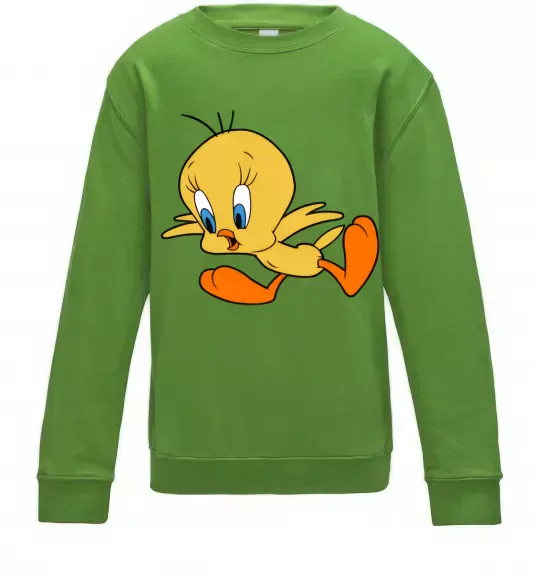 Дитячий світшот Shocked Tweety Лаймовий фото