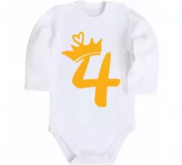 Детский боди 4 crown Белый фото