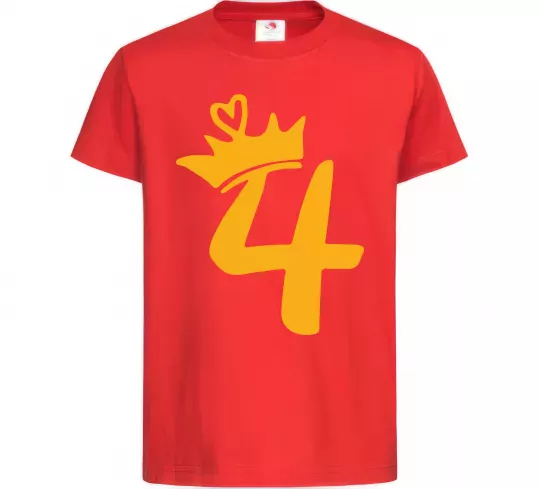 Детская футболка 4 crown Красный фото