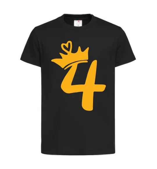 Дитяча футболка 4 crown Чорний фото