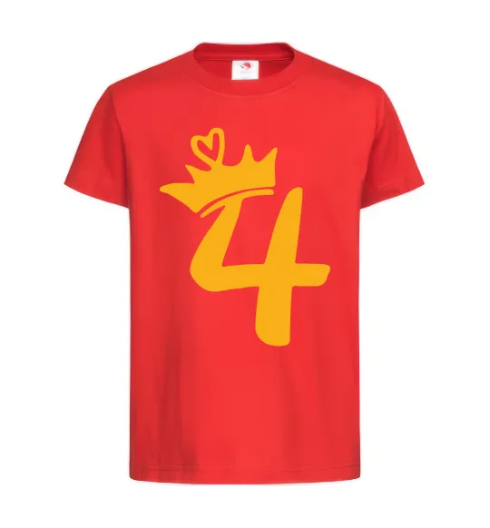 Дитяча футболка 4 crown Червоний фото