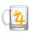 Чашка скляна 4 crown Прозорий фото