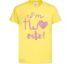 Детская футболка I am two cute надпись Лимонный Детская футболка I am two cute надпись Лимонный фото