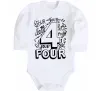 Детский боди 4 - Four Белый фото