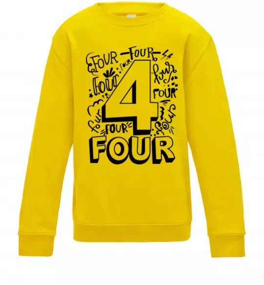 Детский Свитшот 4 - Four Солнечно желтый фото