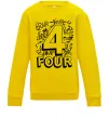 Детский Свитшот 4 - Four Солнечно желтый Детский Свитшот 4 - Four Солнечно желтый фото