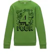 Детский Свитшот 4 - Four Лаймовый Детский Свитшот 4 - Four Лаймовый фото