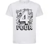Детская футболка 4 - Four Белый Детская футболка 4 - Four Белый фото