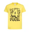 Дитяча футболка 4 - Four Лимонний фото