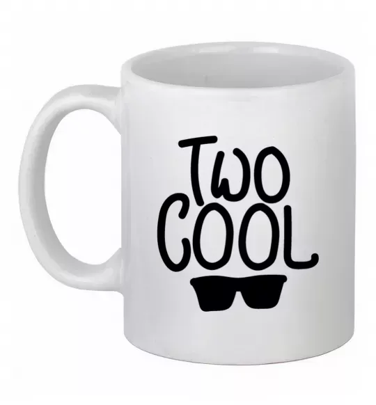 Чашка керамическая Two cool Белый фото