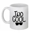 Чашка керамическая Two cool Белый фото