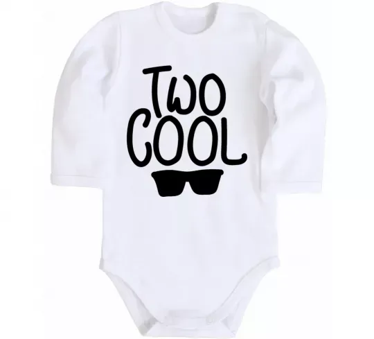 Детский боди Two cool Белый фото