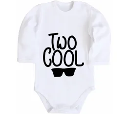Дитячий бодік Just be cool Білий фото