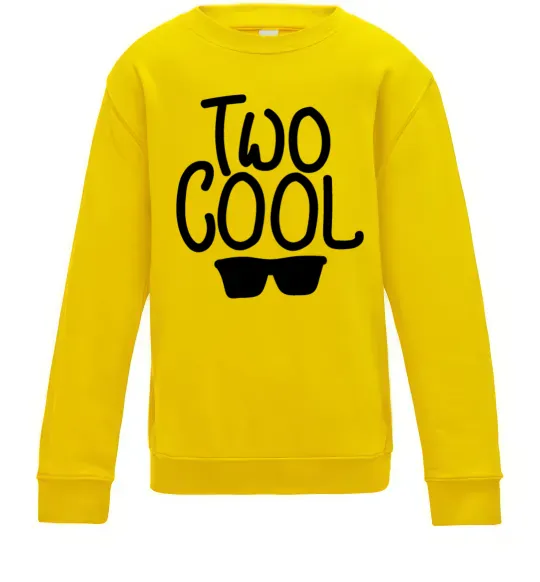 Дитячий світшот Two cool Сонячно жовтий фото