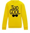Дитячий світшот Two cool Сонячно жовтий фото