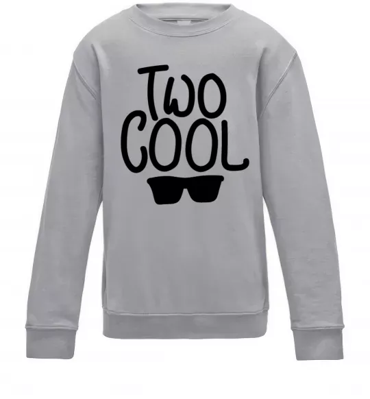 Дитячий світшот Two cool Сірий меланж фото