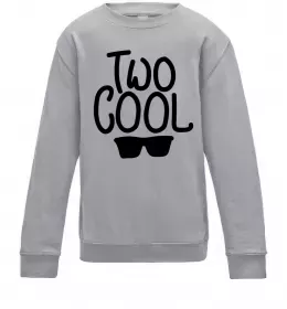 Детский Свитшот Two cool Серый меланж фото