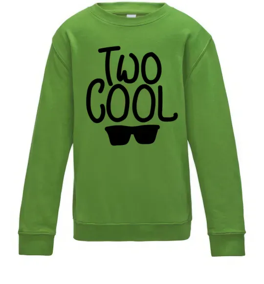 Дитячий світшот Two cool Лаймовий фото