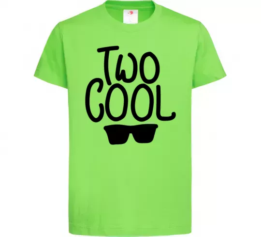 Детская футболка Two cool Лаймовый фото