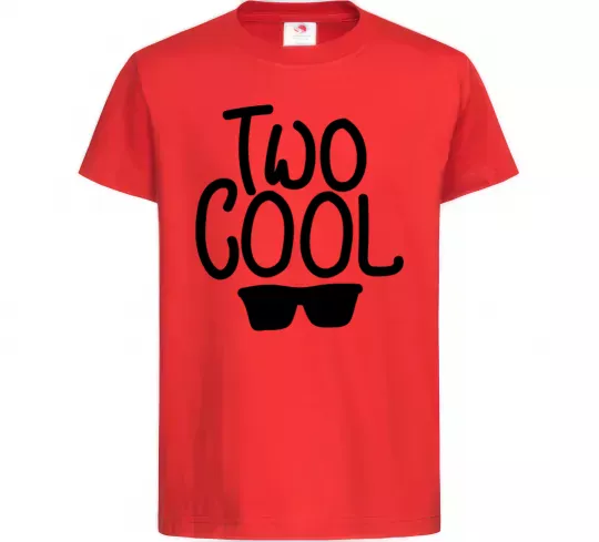 Детская футболка Two cool Красный фото