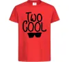 Детская футболка Two cool Красный фото