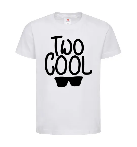Дитяча футболка Two cool Білий фото
