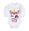 Детский боди Six unicorn Белый фото