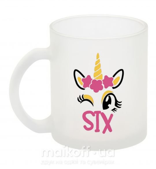 Чашка скляна Six unicorn Фроузен фото