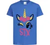 Детская футболка Six unicorn Ярко-синий фото