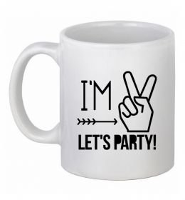 Чашка керамическая I am two let's party
