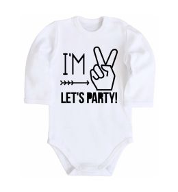Детский боди I am two let's party