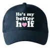 Кепка He is my better half Темно-синій фото