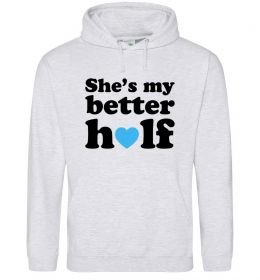 Мужская толстовка (худи) She is my better half Мужская толстовка (худи) She is my better half