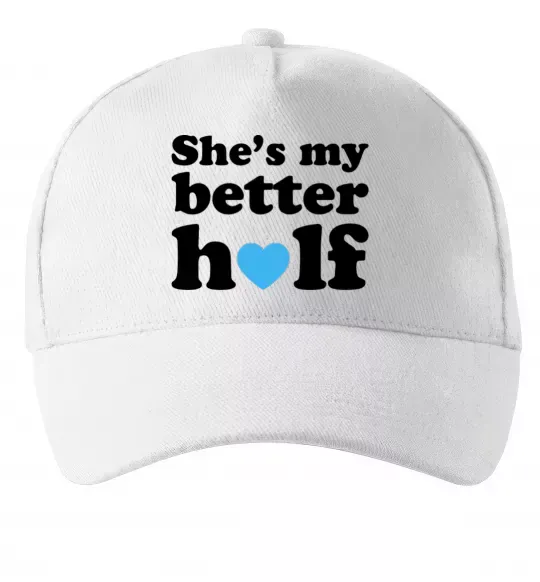 Кепка She is my better half Белый фото
