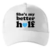 Кепка She is my better half Белый фото