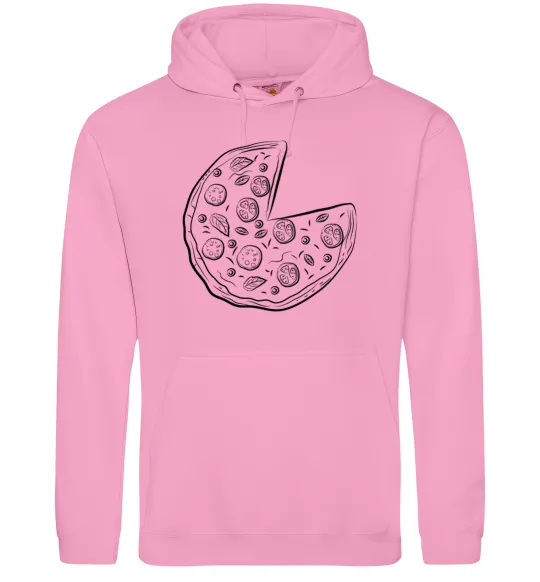 Мужская толстовка (худи) Pizza Розовый фото
