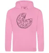 Мужская толстовка (худи) Pizza Розовый фото