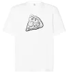 Футболка Оверсайз Part of pizza Белый фото