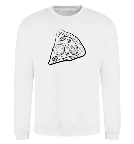 Свитшот Part of pizza Белый фото
