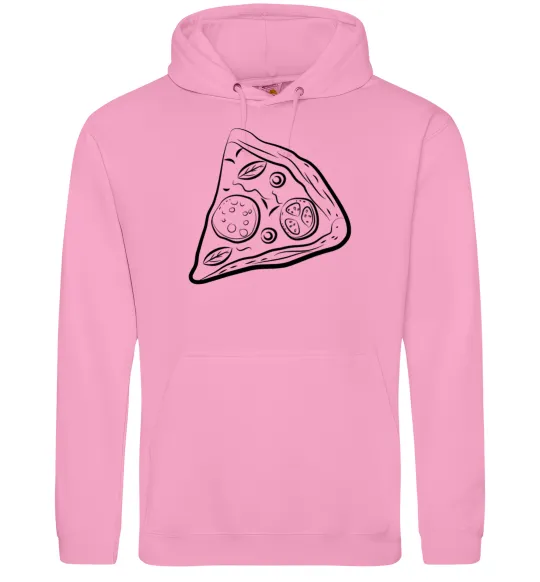 Женская толстовка (худи) Part of pizza Розовый фото