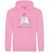 Мужская толстовка (худи) I meow you forever Розовый фото