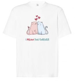 Футболка Оверсайз I meow you forever