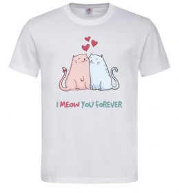 Мужская футболка I meow you forever