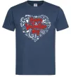 Мужская футболка Happy Valentines day Темно-синий фото