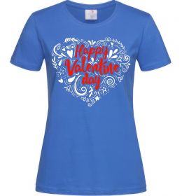 Женская футболка Happy Valentines day Женская футболка Happy Valentines day